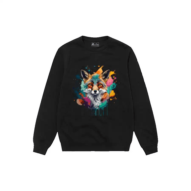  Alt Colourful Foxy Beauty Animal Sweater