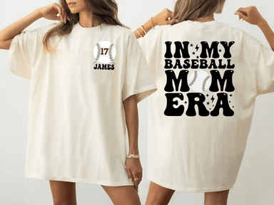  Alt Custom Name In My Baseball Mom Era Shirt, Custom Baseball Mom Shirt, Mom Shirt, Mama Shirt, Mother’S Day Shirt, Shirt For Mom