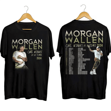  Alt One Night At A Time Morgan Wallen 2024 Tour T-Shirt